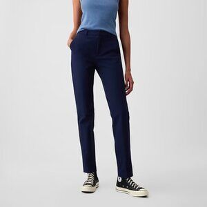 NWT GAP Navy Blue sz 8T 8 TALL Mid Rise Bi Stretch Slim Ankle Pants